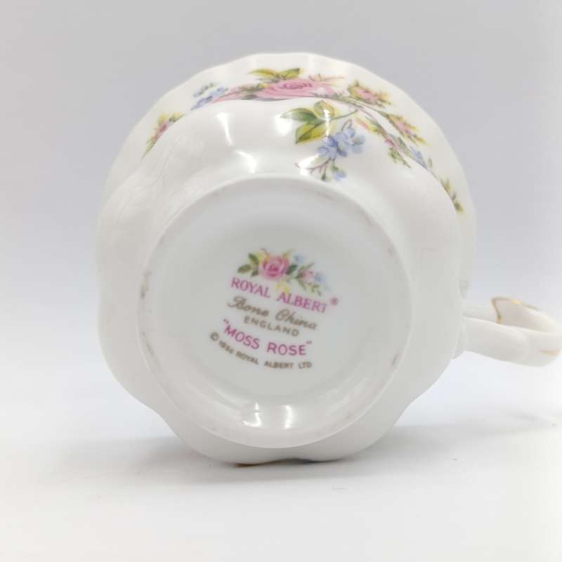 Vintage Royal Albert Moss Rose porcelain trio