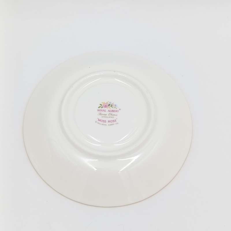 Vintage Royal Albert Moss Rose porcelain trio
