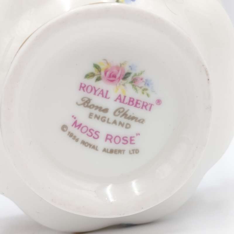 Vintage Royal Albert Moss Rose porcelain trio