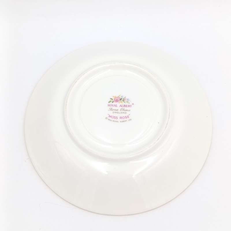 Vintage Royal Albert Moss Rose porcelain trio