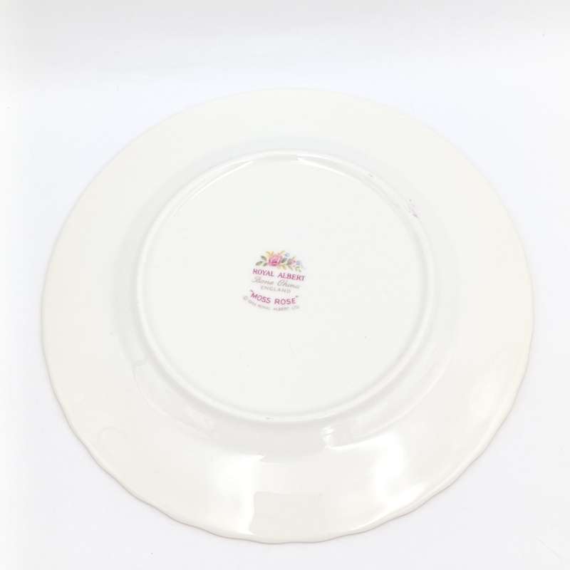 Vintage Royal Albert Moss Rose porcelain trio