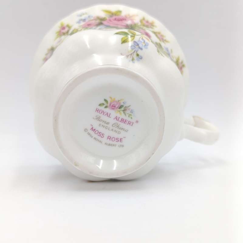 Vintage Royal Albert Moss Rose porcelain trio