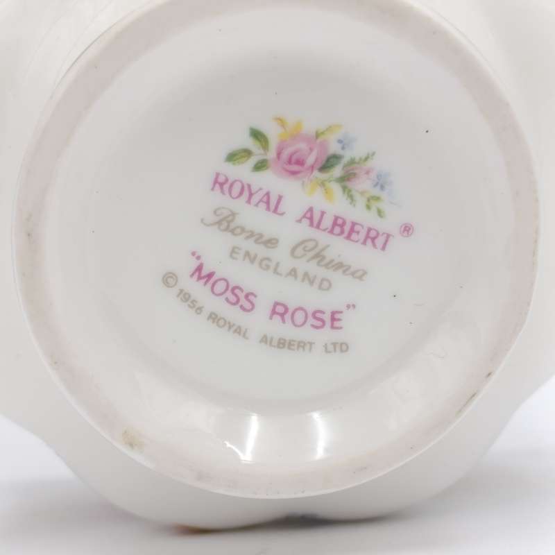 Vintage Royal Albert Moss Rose porcelain trio