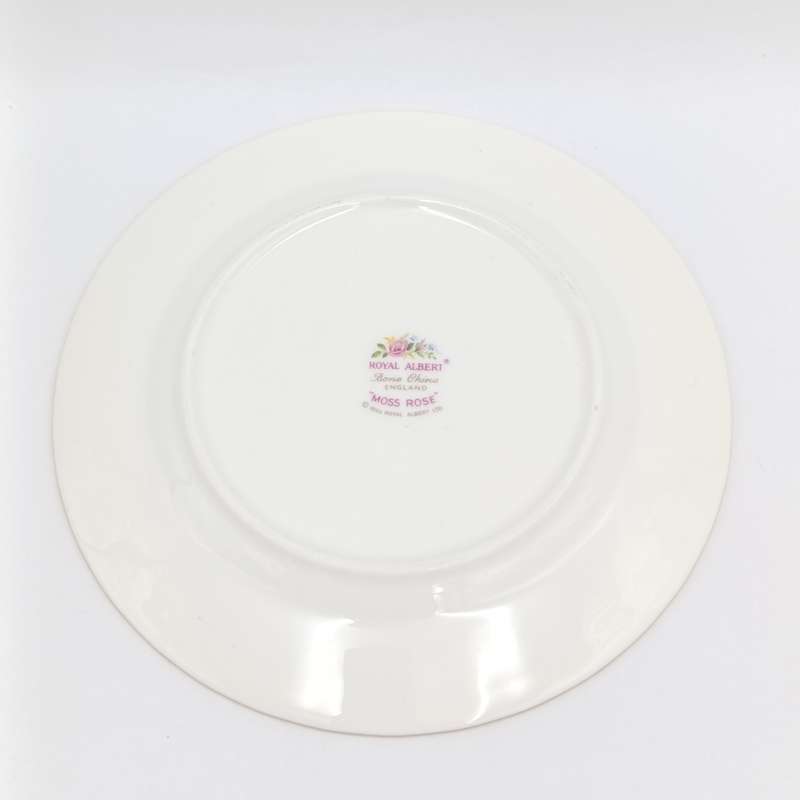Vintage Royal Albert Moss Rose porcelain trio