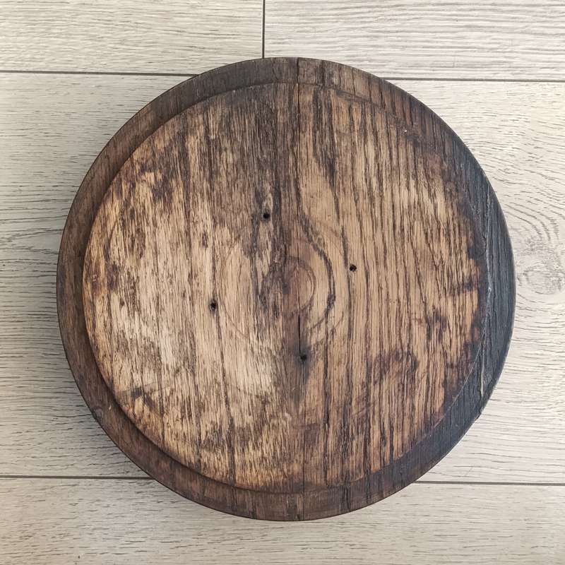 Vintage Castle shaped wooden wine barrel