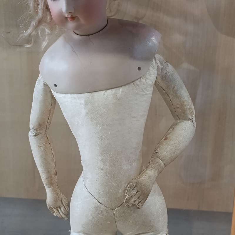 Antique French Francois Gaultier (FG) Bisque Porcelain doll circa  1910's