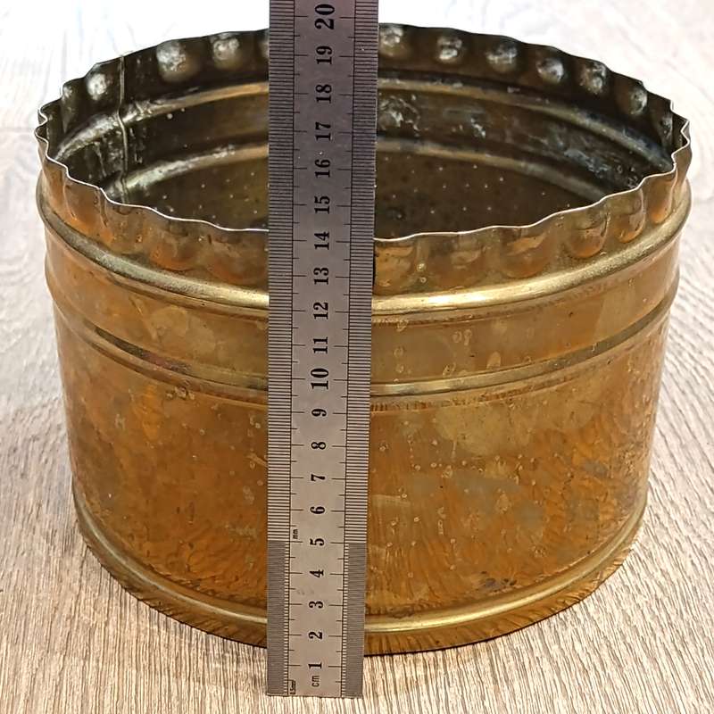 Vintage brass flower planter pot
