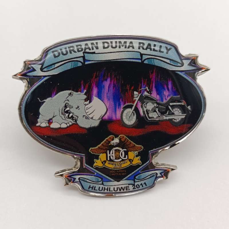 Pair of Harley owners group Durban badges