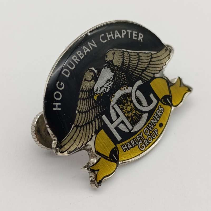 Pair of Harley owners group Durban badges