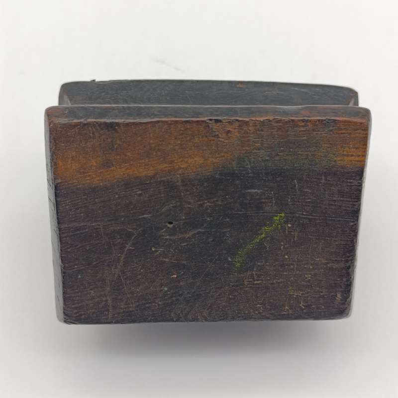 Boer War POW Prisoner of War ebony stamp box with ZAR Emblem - inscribed Boeren kamp Ceylon 1902