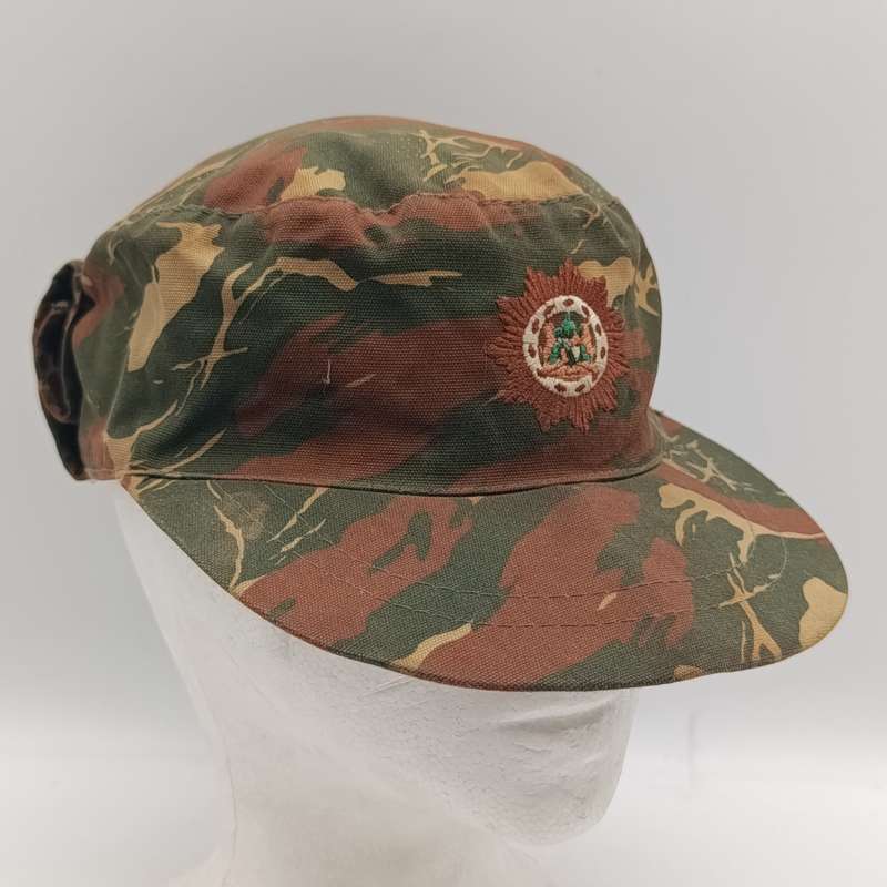 SWAPOL Koevoet Camo flap cap with orange inner