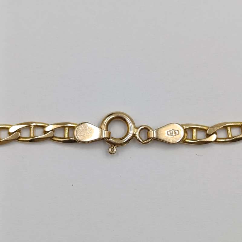 9Kt gold chain with 18kt gold pendant with diamond of over a carat