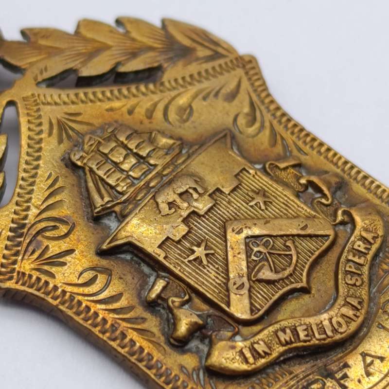 Antique 1910 Football medallion - 4th League to Marist Brothers