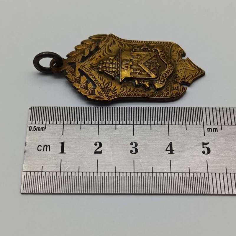 Antique 1910 Football medallion - 4th League to Marist Brothers