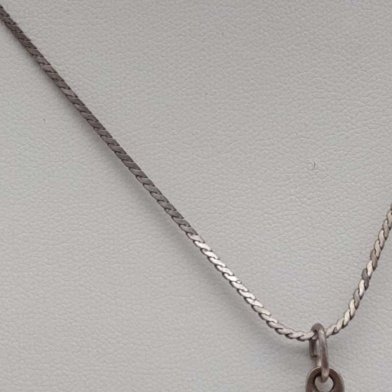 Vintage Sterling silver necklace with dancing princess pendant