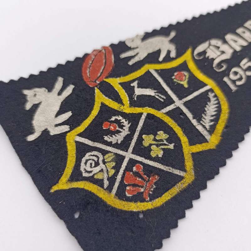 Vintage 1958 Barbarians rugby tour flag
