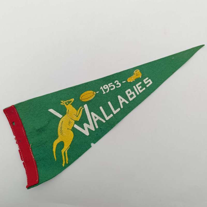 Vintage 1953  Wallabies rugby tour flag
