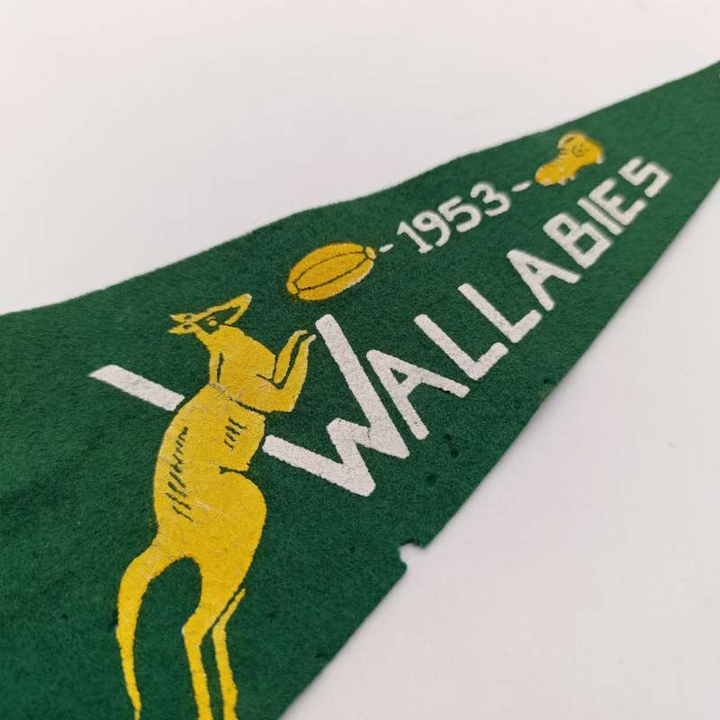 Vintage 1953  Wallabies rugby tour flag