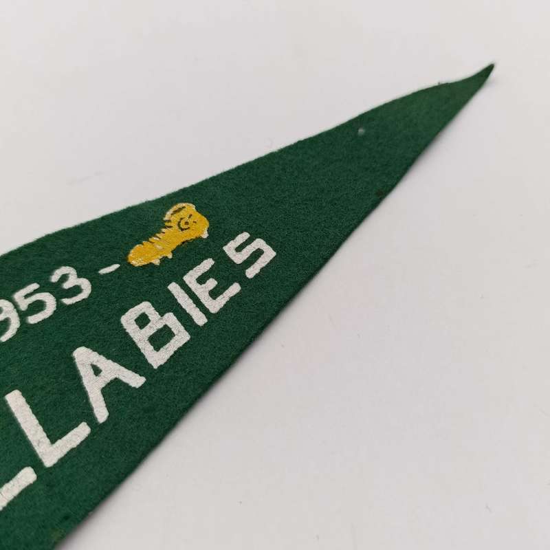 Vintage 1953  Wallabies rugby tour flag