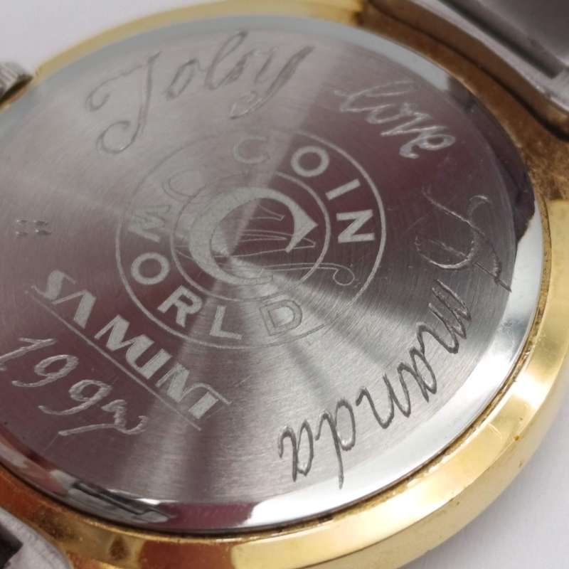 Coinwatch SA Mint Globe dial mens watch - working - in box with papers