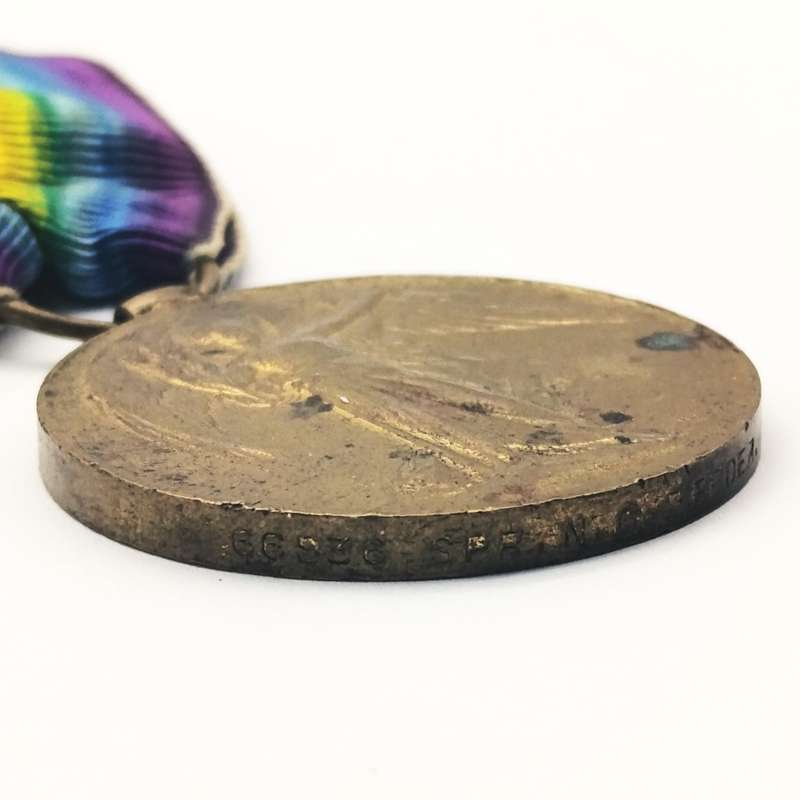 WW1 Victory medal issued to 66936 Sapper N.C. Reeder, Royal Engineers