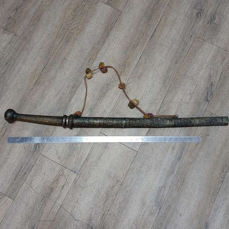 Antique Burmese sword with sheath