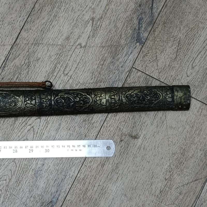 Antique Burmese sword with sheath