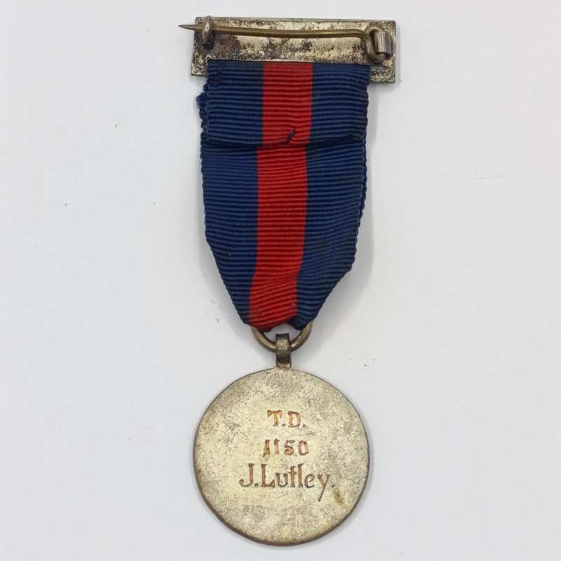 1945-1947 Safe Driving Award medal issued to TD 1150 J. Lutley