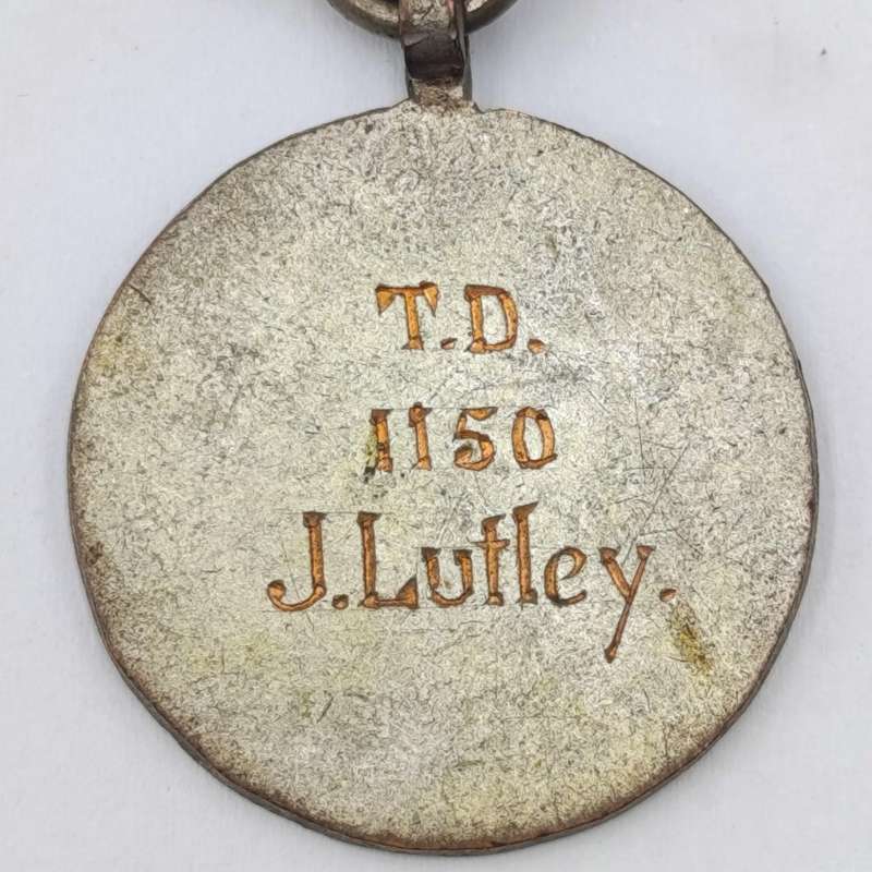 1945-1947 Safe Driving Award medal issued to TD 1150 J. Lutley