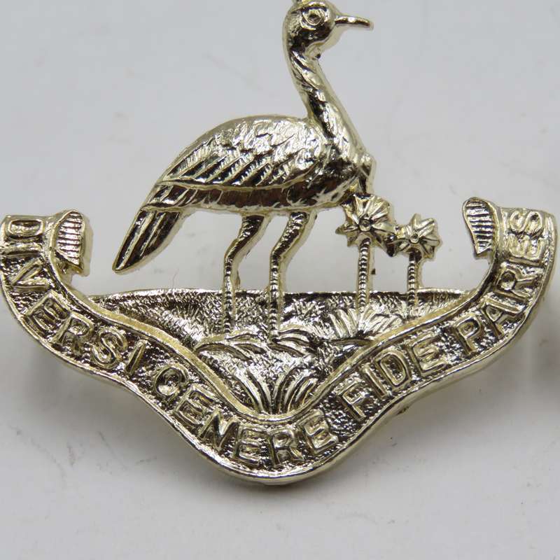 Pair of Northern Rhodesia regiment collar badges