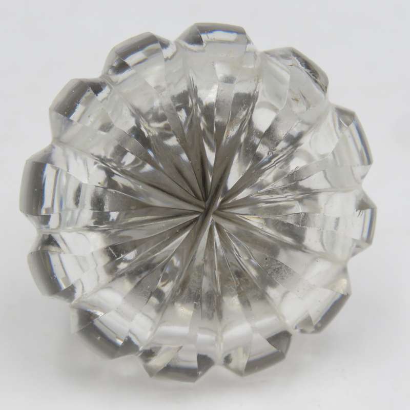 Antique sterling silver and crystal scent bottle for perfume