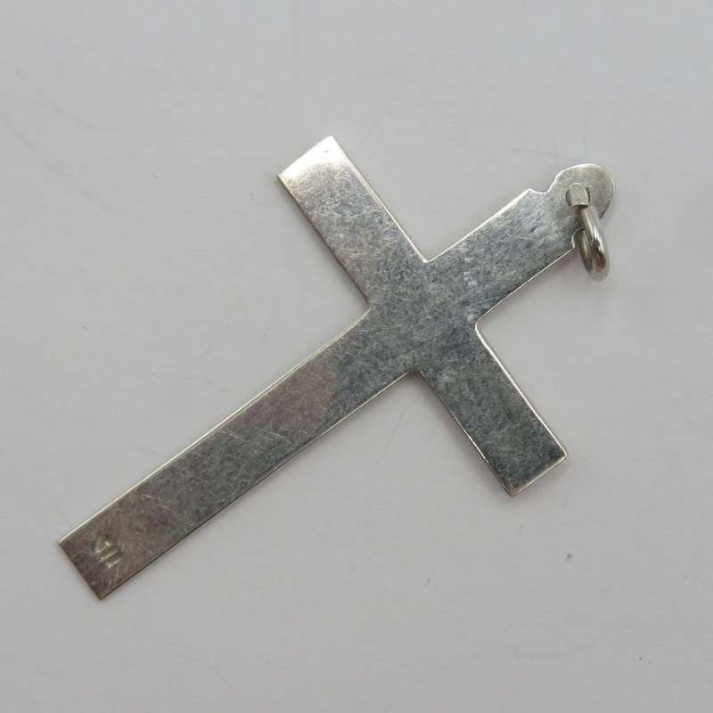 Vintage silver large cross pendant - weighs 3,0g