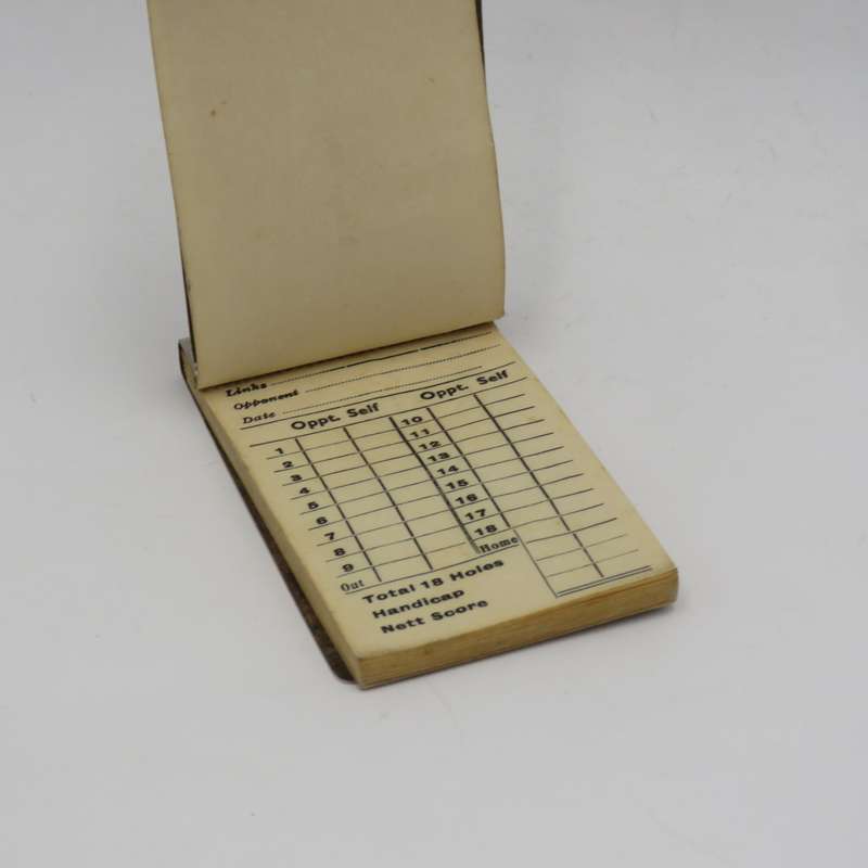 Antique Northern Rhodesia silverplated Golf score card booklet