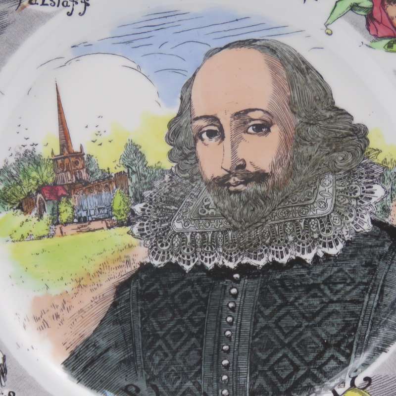 Royal Doulton Shakespeare characters plate - Sweet Swan of Avon 1564 - 1616