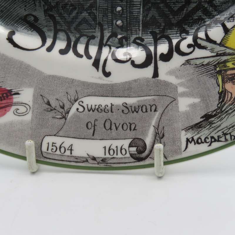 Royal Doulton Shakespeare characters plate - Sweet Swan of Avon 1564 - 1616
