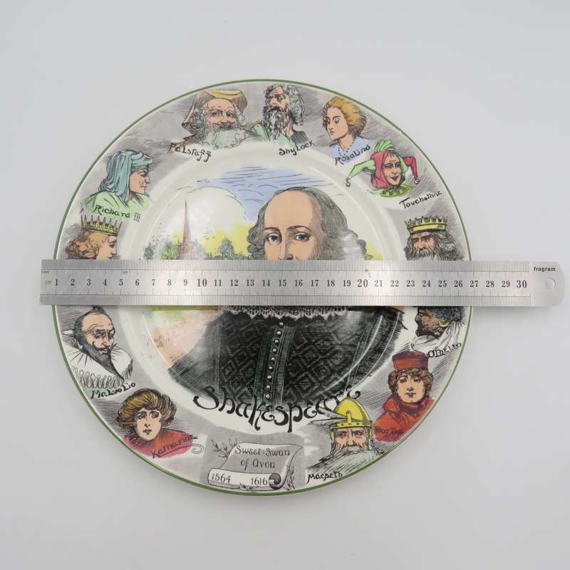 Royal Doulton Shakespeare characters plate - Sweet Swan of Avon 1564 - 1616