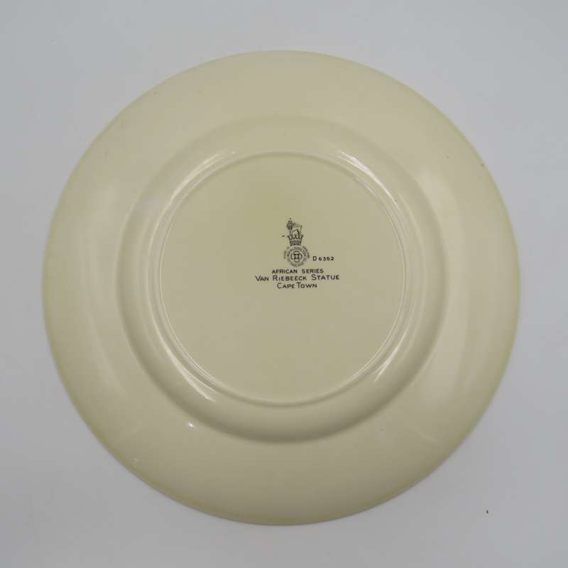 Royal Doulton Van Riebeeck Statue Cape Town - Africa Series porcelain plate