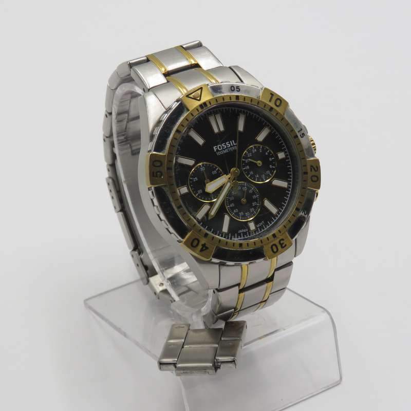Fossil Garrett mens quartz chronograph watch - working