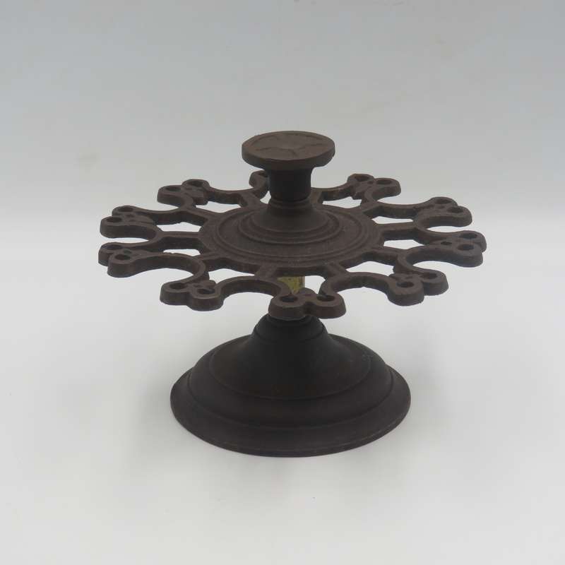 Antique cast - iron Postal rubber stamp holder
