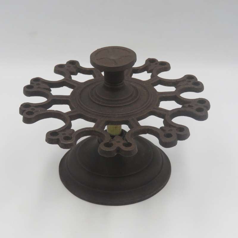 Antique cast - iron Postal rubber stamp holder