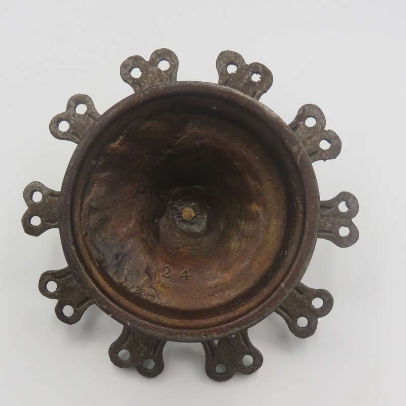 Antique cast - iron Postal rubber stamp holder