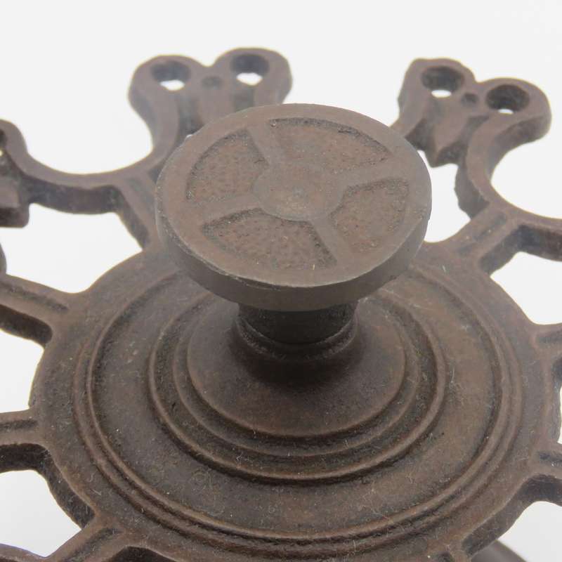 Antique cast - iron Postal rubber stamp holder
