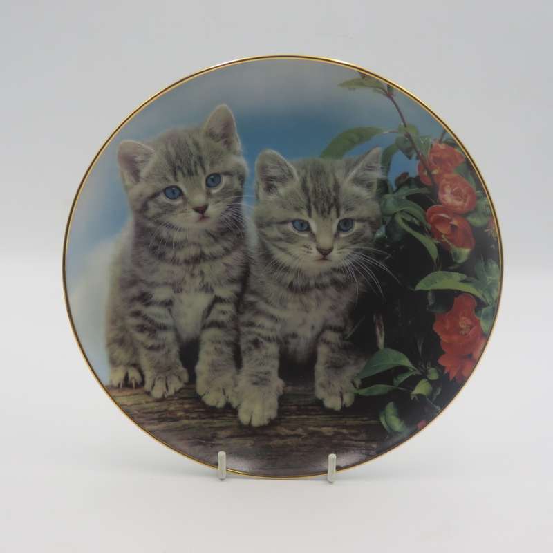 Two of a kind - Purrfect Portraits collection porcelain plate - Made by the Danbury Mint