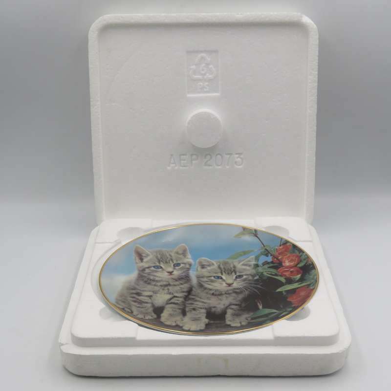 Two of a kind - Purrfect Portraits collection porcelain plate - Made by the Danbury Mint