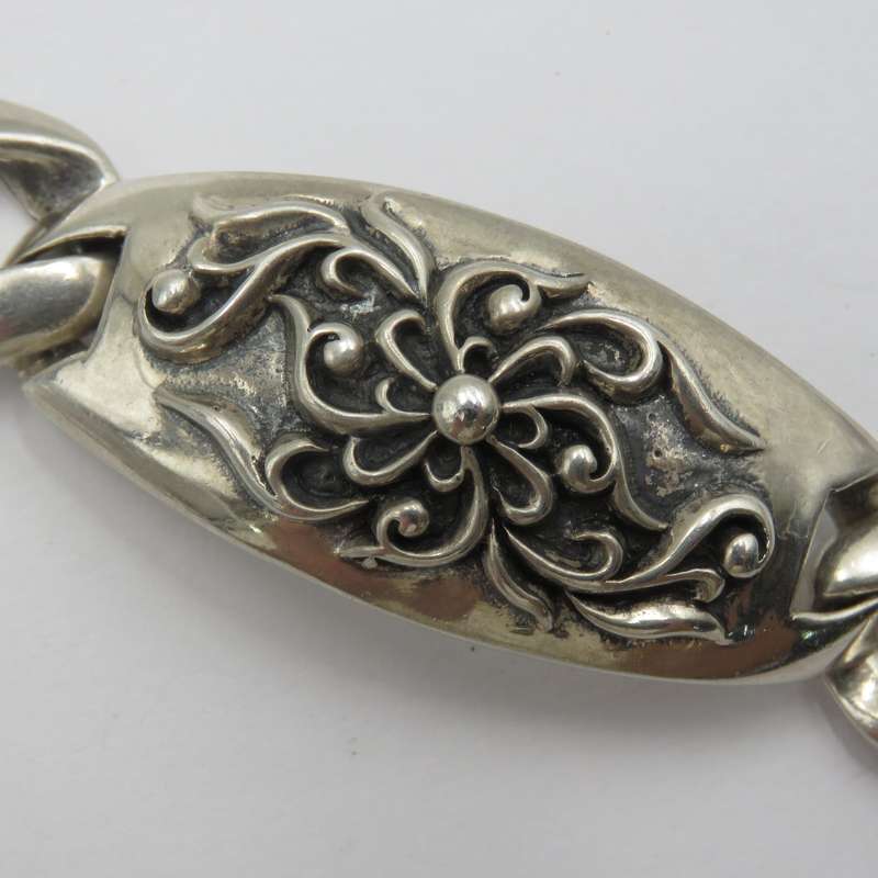 Very high quality sterling silver bracelet - weighs 95,5 grams