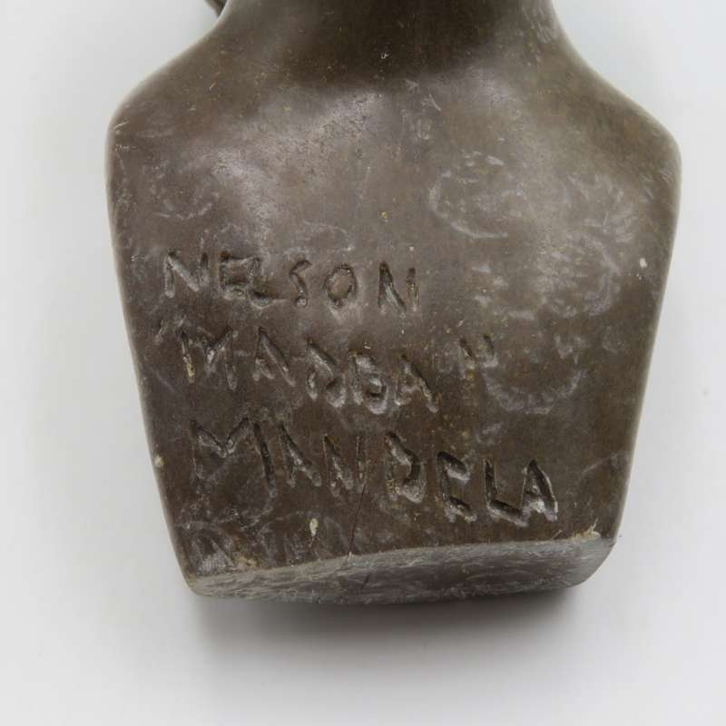 Nelson Mandela Green Opal stone African carving