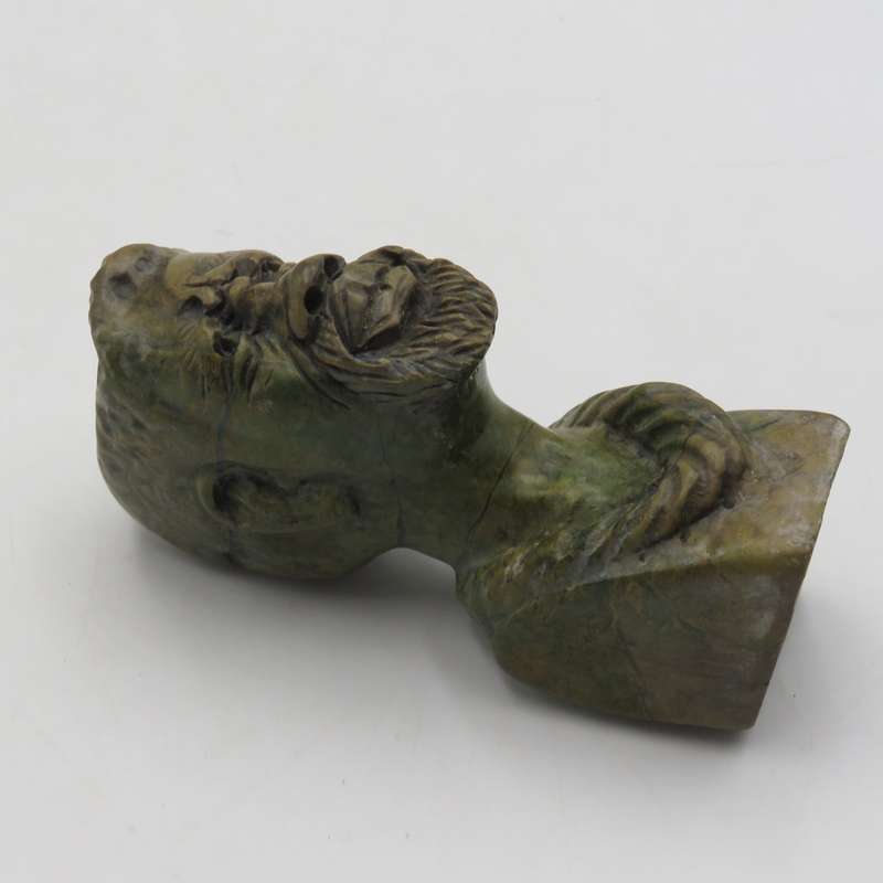 Caleb Samhere Green Opal stone African man carving