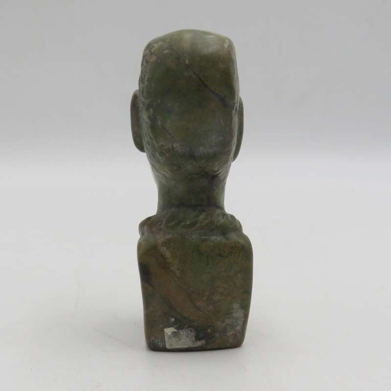 Caleb Samhere Green Opal stone African man carving