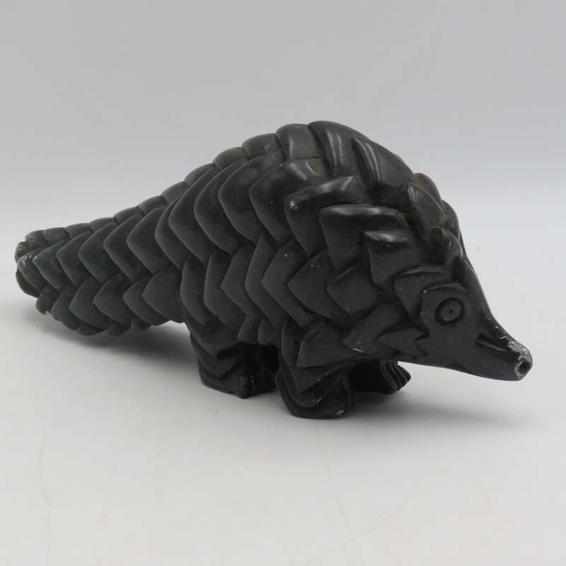 Vintage Soapstone Pangolin carving sculpture