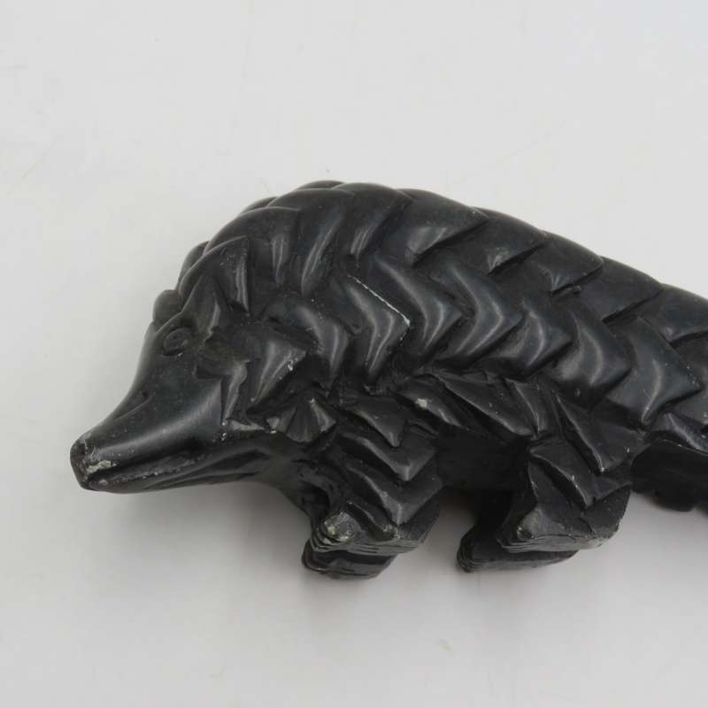 Vintage Soapstone Pangolin carving sculpture